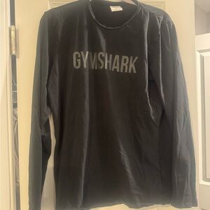 Gymshark Men's Long Sleeve Black Tee